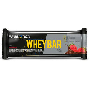 Whey Bar Morango 24 un. Probiotica