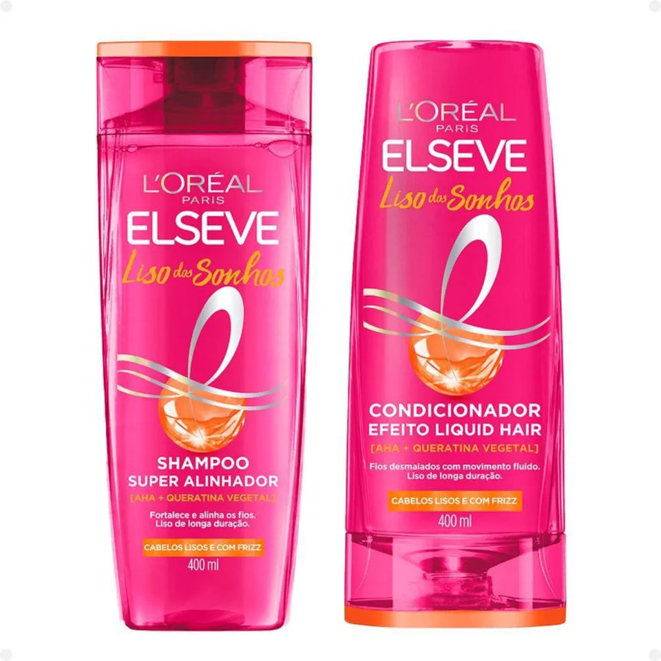 Kit Liso dos Sonhos Shampoo 400ml + Condicionador 400ml