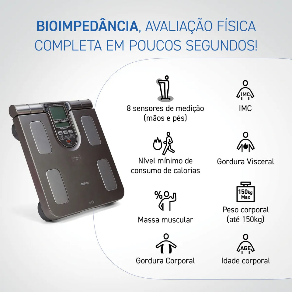 Balança de Bioimpedância de Controle Corporal HBF-514C Omron