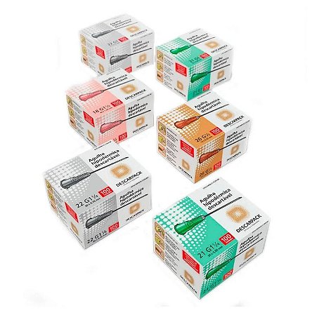AGULHA HIPODÉRMICA 0,8X25 MM DESCARPACK
