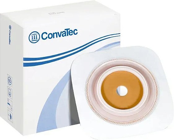 Cx c/5 SURFIT PLUS PLACA STOMAHESIVE 70MM C/ ADES. MICROP. CONVATEC