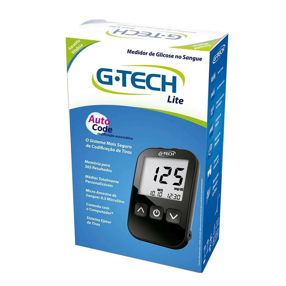 APARELHO MEDIDOR DE GLICOSE GTECH LITE G-TECH
