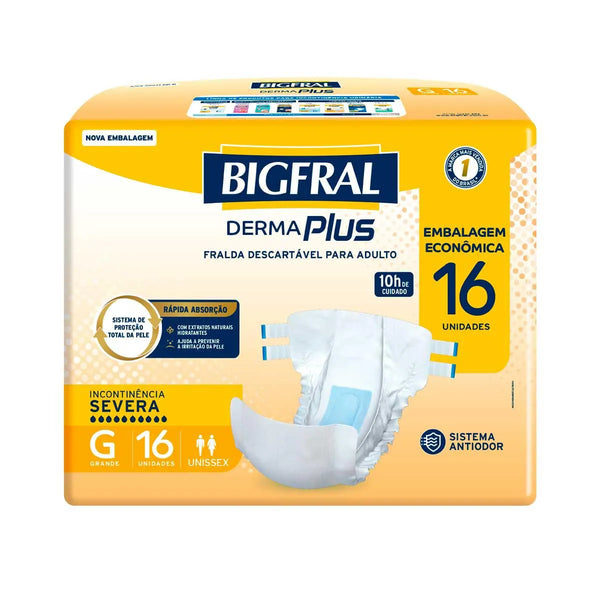 BIGFRAL DERMA PLUS ECONÔMICA GD PCT C/16 UN