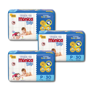 3X TURMA DA MÔNICA FRALDA JUMBO