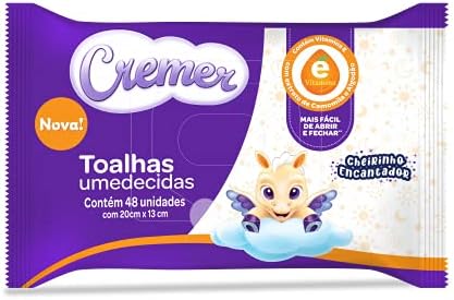TOALHA UMEDECIDA VIT E HP CREMER C/48UN