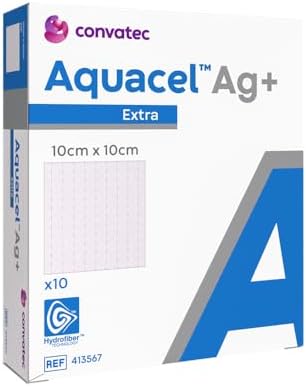CURATIVO AQUACEL AG+ EXTRA C/PRATA 10X10CM (CX C/ 10) CONVATEC
