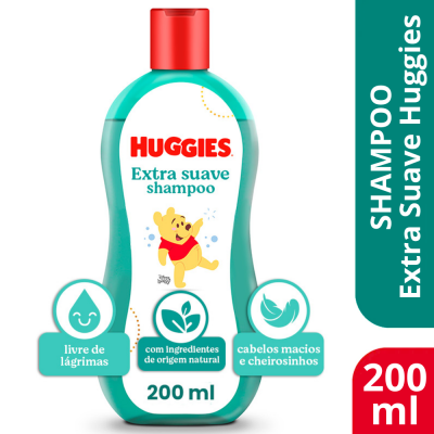 SHAMPOO EXTRA SUAVE 200ML HUGGIES