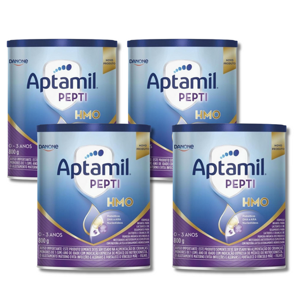 KIT 4X APTAMIL PEPTI HMO LATA 800G DANONE