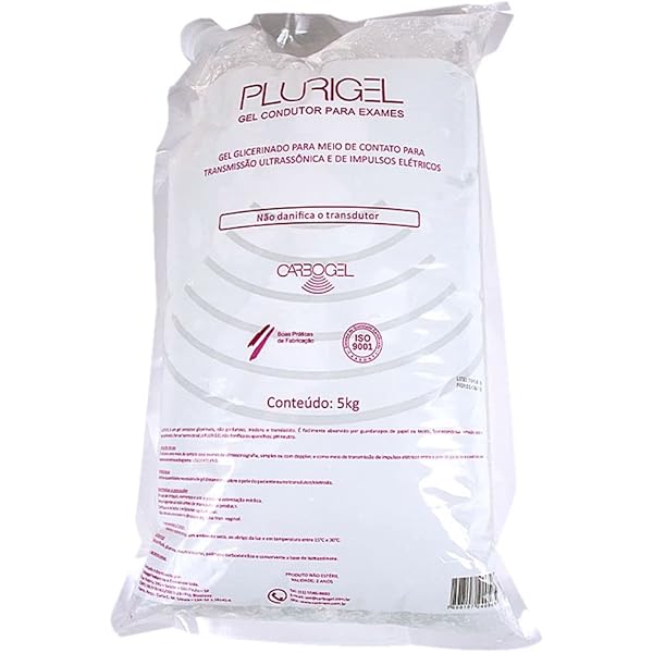 GEL P/ E.C.G /ULTRASSOM BAG 5KG TRANSP. PLURIGEL CARBOGEL
