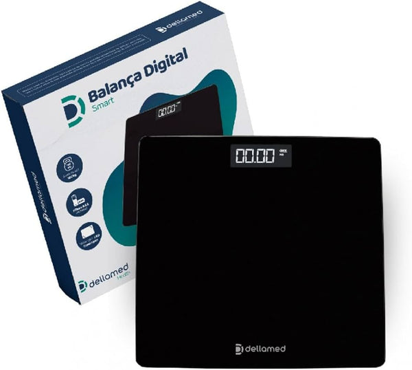 BALANÇA DIGITAL SMART PRETA DELLAMED