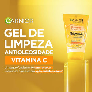 GEL DE LIMPEZA VITAMINA C 150ml + HIDRATANTE FACIAL 85G GARNIER