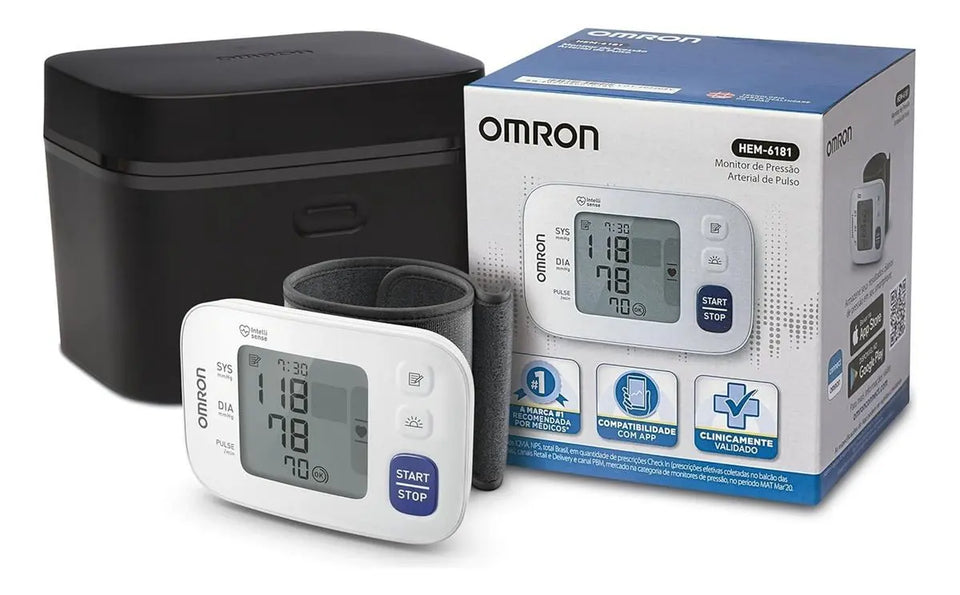 Monitor de Pressão Arterial de Pulso HEM-6181 Omron