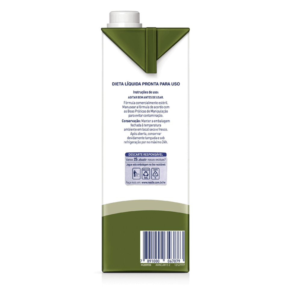 Isosource Soya Fibras Sabor Baunilha Sistema Aberto 1L Nestlé