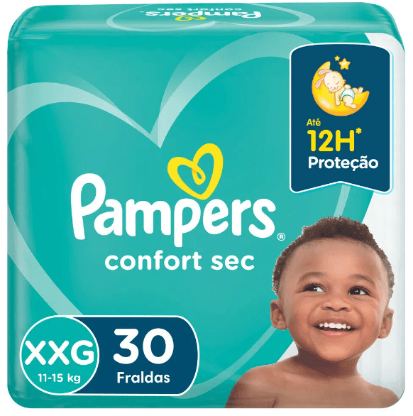 FRALDA PAMPERS CONFORT SEC
