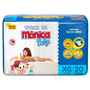 TURMA DA MÔNICA FRALDA JUMBO TAMANHO XG C/20 UN