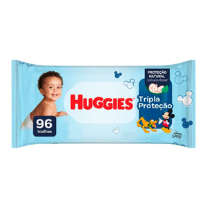 TOALHAS UMEDECIDAS TRIPLA PROTECAO C/ 96UNID. HUGGIES