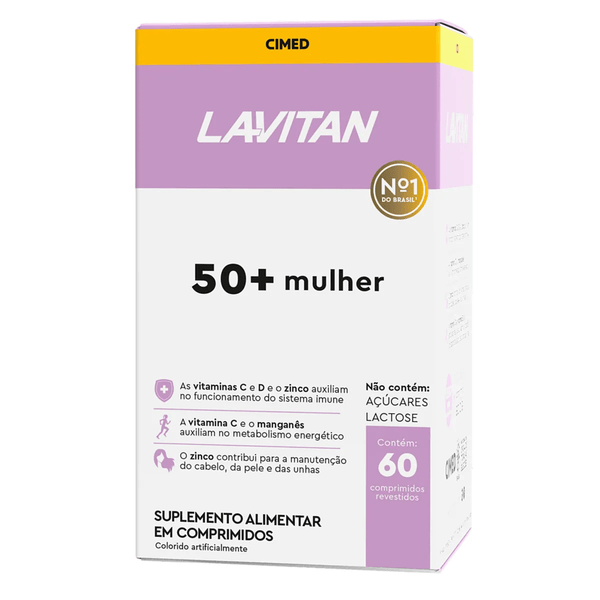 LAVITAN 50+ MULHER COM 60 COMPRIMIDOS CIMED