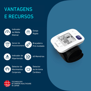 Monitor de Pressão Arterial de Pulso HEM-6181 Omron