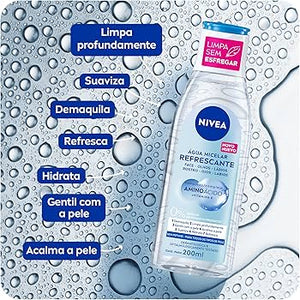 ÁGUA MICELAR FACIAL 7EM1 REFRESCANTE S/ PERFUME 200ML NIVEA