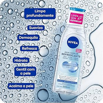 ÁGUA MICELAR FACIAL 7EM1 REFRESCANTE S/ PERFUME 200ML NIVEA