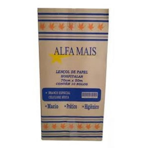 PAPEL LENCOL DESC. 50CMX50M 100% CELULOSE ALFA MAIS