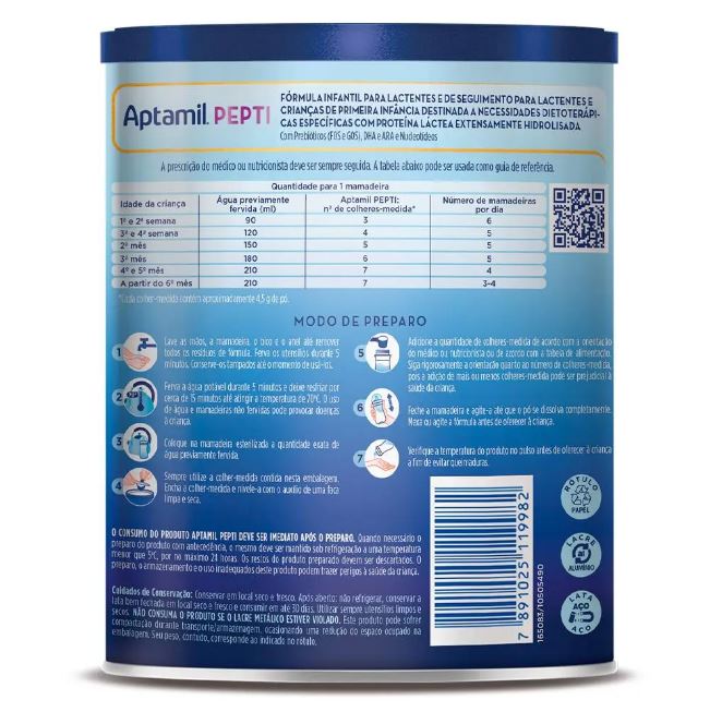APTAMIL PROEXPERT PEPTI LATA 800G DANONE