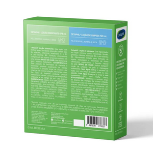 CETAPHIL LOÇÃO HIDRATANTE 473ML+LOÇÃO LIMPEZA 120ML