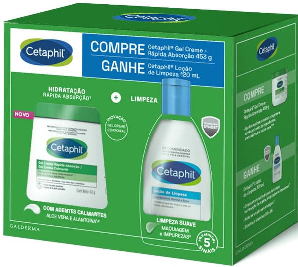 Cetaphil Creme Hidratante 453g + Loção de Limpeza 120ml