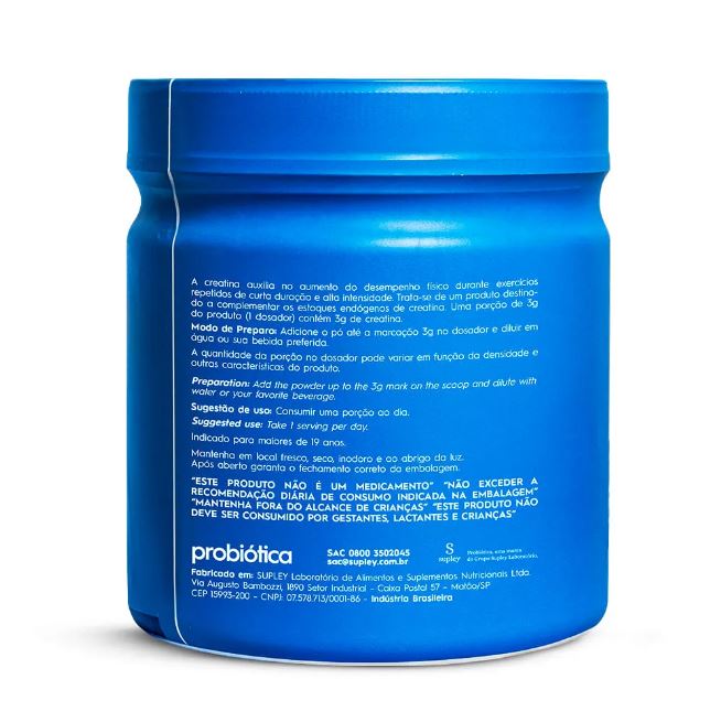 Creatina Monohidratada Suplemento Alimentar em Pó 100g - Probiotica