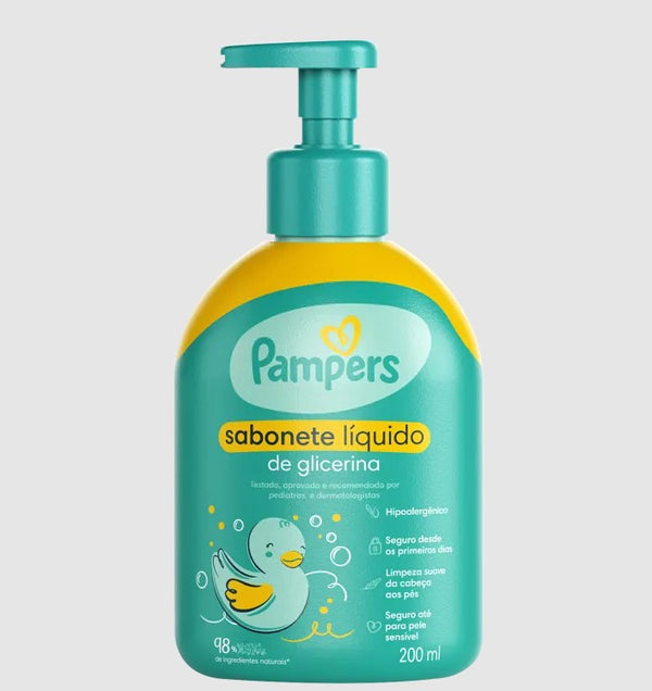 SABONETE LÍQUIDO DE GLICERINA 200ML PAMPERS