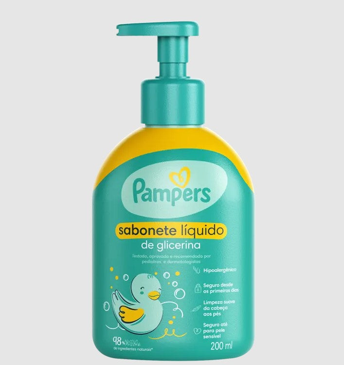 SABONETE LÍQUIDO DE GLICERINA 200ML PAMPERS