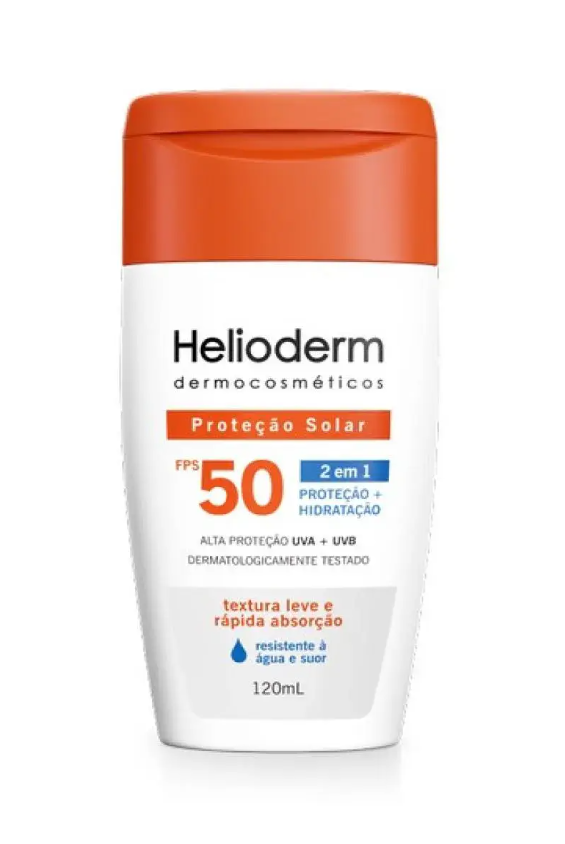Protetor Solar FPS 50 Suncare Frasco 120g Helioderm Kley Hertz
