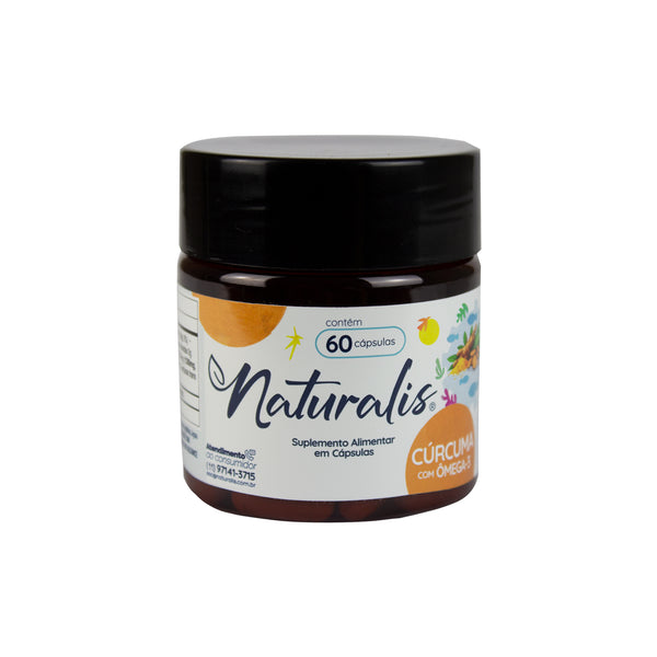 Cúrcuma com Óleo de Peixe com 60 Cápsulas Naturalis