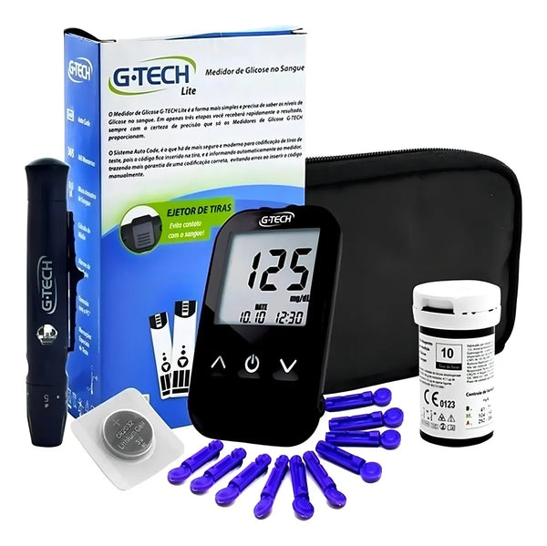 APARELHO MEDIDOR DE GLICOSE GTECH LITE G-TECH