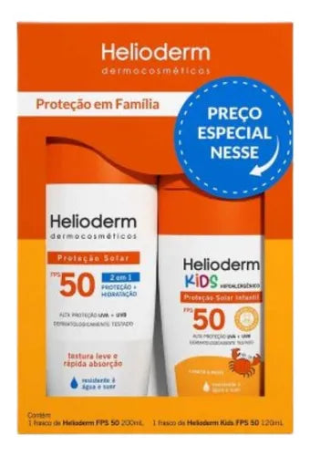 Protetor Solar Infantil Helioderm Kids 50FPS 120ml Kley Hertz