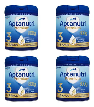 Kit 4x Aptanutri Premium 3 Lata 800g Danone