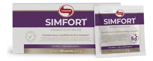 PROBIÓTICO EM PÓ SIMFORT CAIXA C/ 60 SACHES 2G VITAFOR