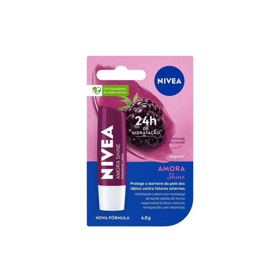 Lip Care Hidratante Labial Amora Shine 4,8g Nivea