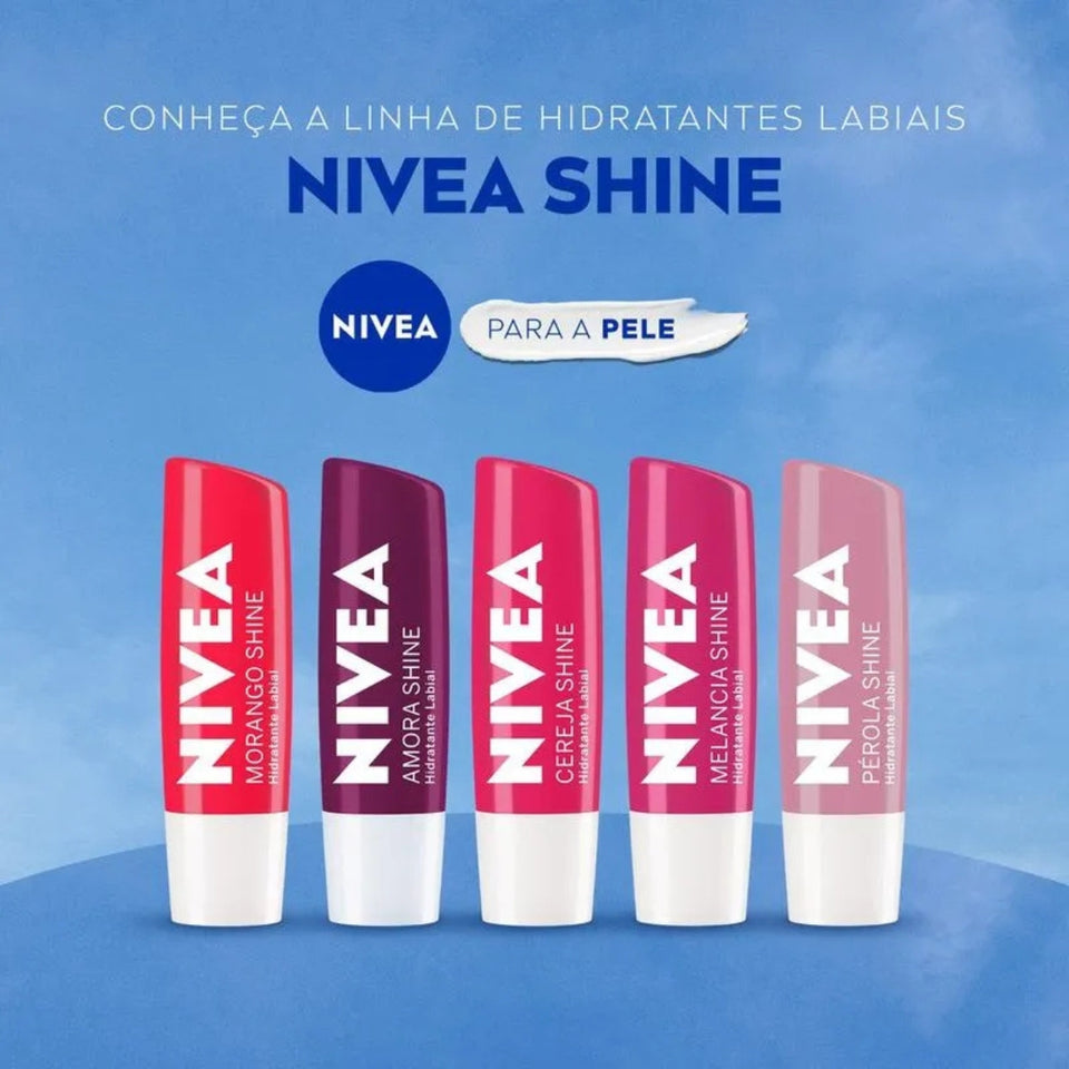 Lip Care Hidratante Labial Amora Shine 4,8g Nivea