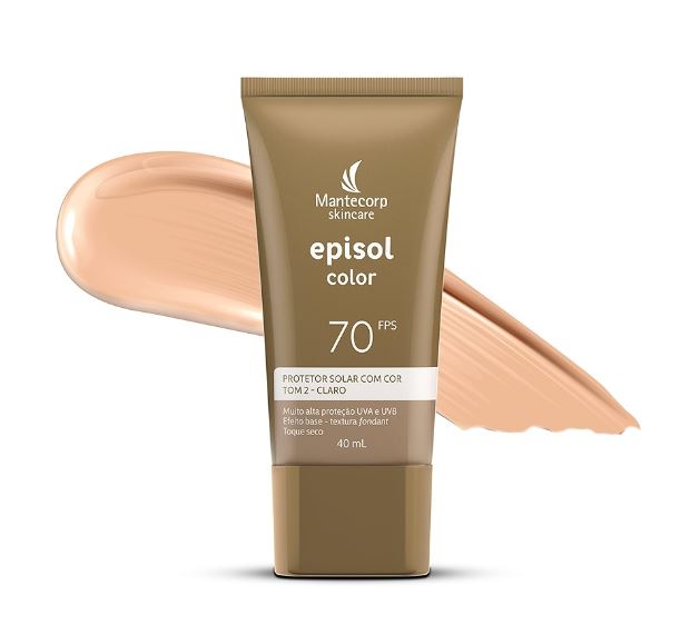 Protetor Solar FPS70 Tom 2 Claro 40ml Episol Color