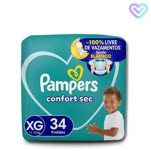 FRALDA PAMPERS CONFORT SEC