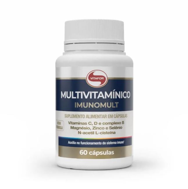 Imunomult Suplemento Alimentar Multivitamínico 120 Cápsulas de 1000mg Vitafor