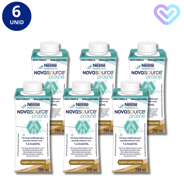 6X NOVASOURCE PROLINE CAPPUCCINO FR 200 ML NESTLÉ