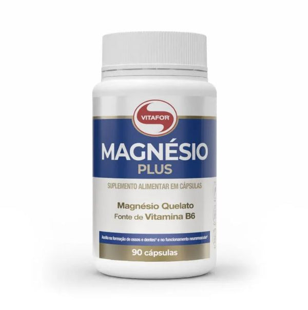 Magnésio Plus Suplemento Alimentar 90 Cápsulas de 690MG Vitafor