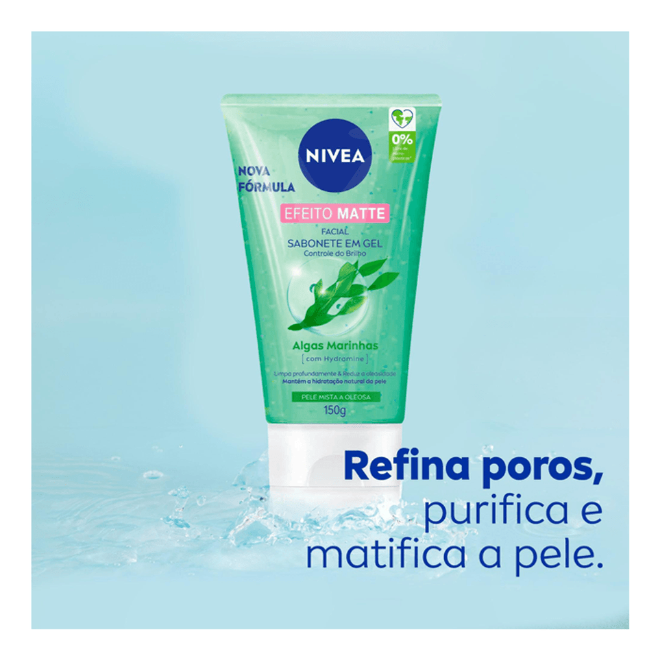 SABONETE FACIAL GEL EFEITO MATTE 145G NIVEA