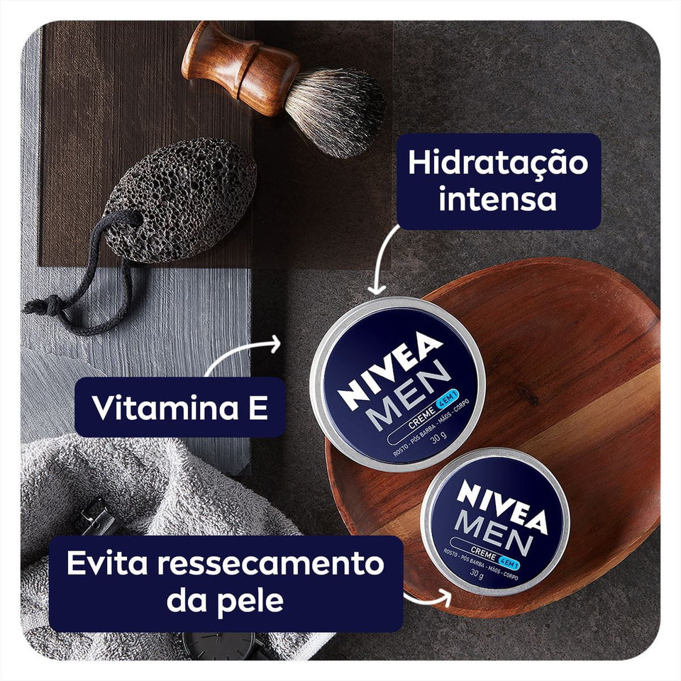 MEN CREME 4EM1 LATA 75G NIVEA