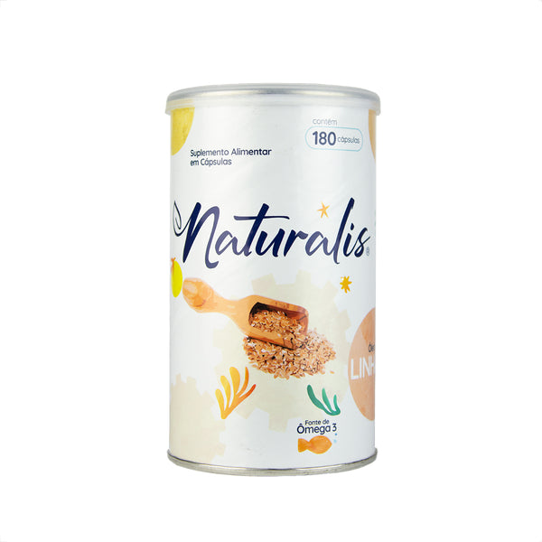 Óleo de Linhaça 180 Cápsulas Naturalis