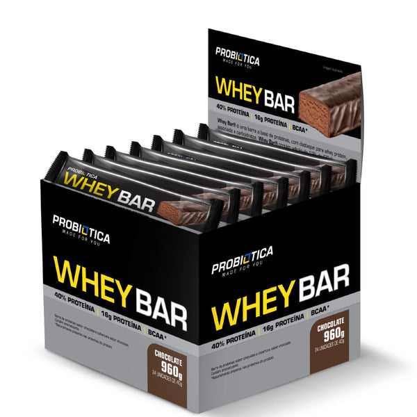 WHEY BAR CHOCOLATE 24 UN V01 PROBIÓTICA