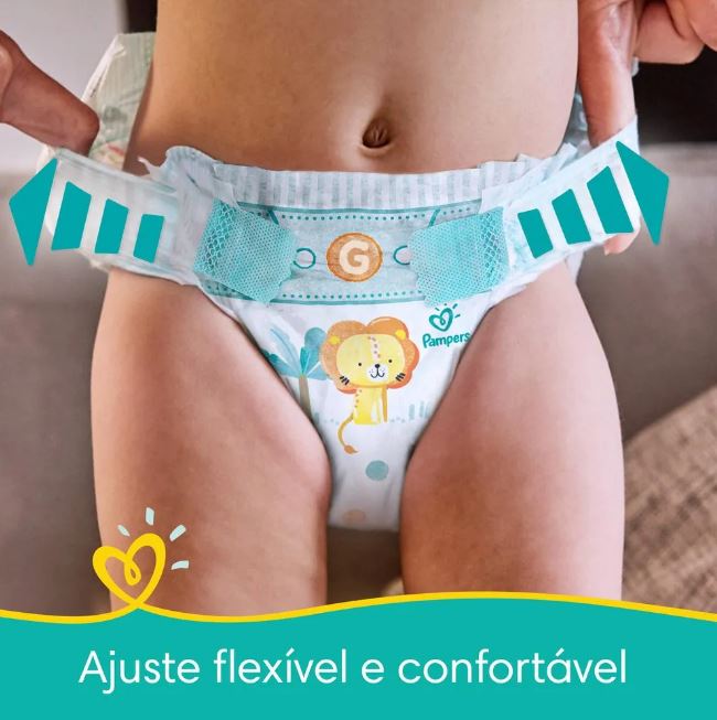 KIT 4X FRALDA PAMPERS CONFORT SEC