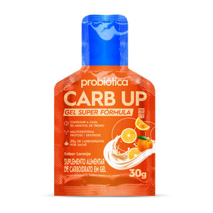 Carb Up Gel Super Fórmula Display 10 Sachês de 30g Laranja Probiotica